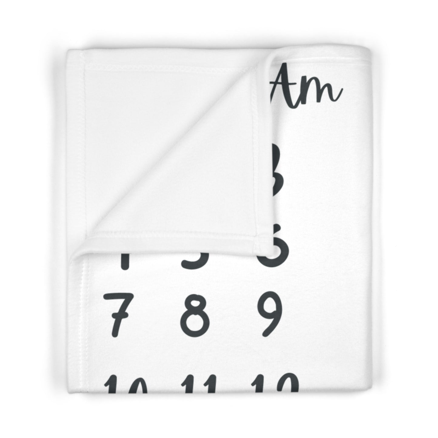Copy of pink Personalised Milestone Fleece Blanket