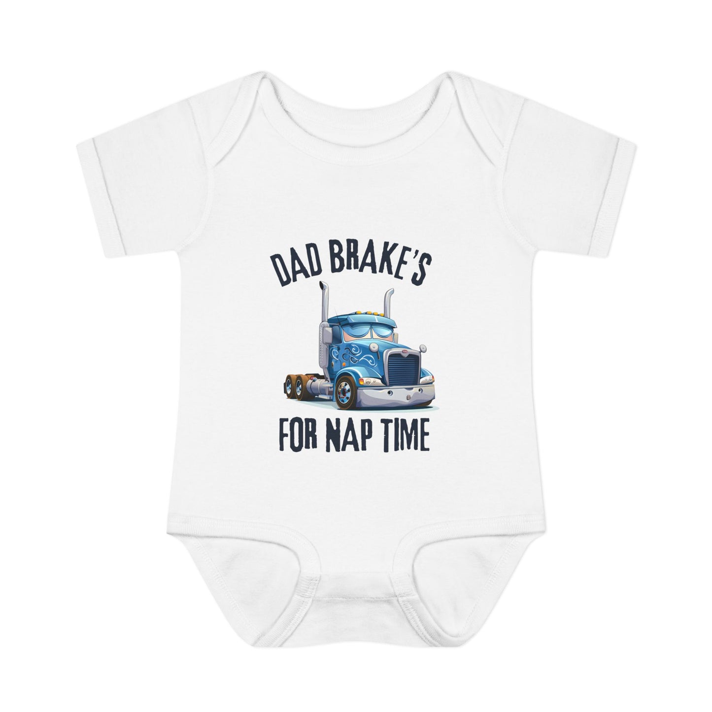 Personalised Brakes for Nap time Blue Truck Onesie