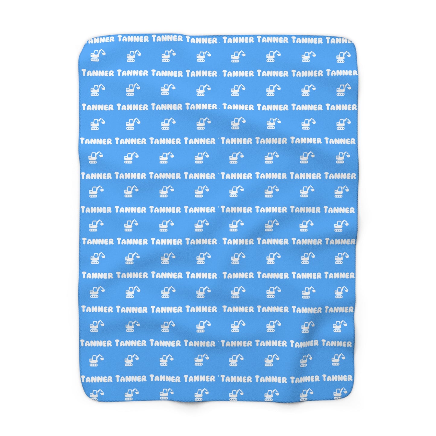 Personalised Name and Digger Sherpa Blanket
