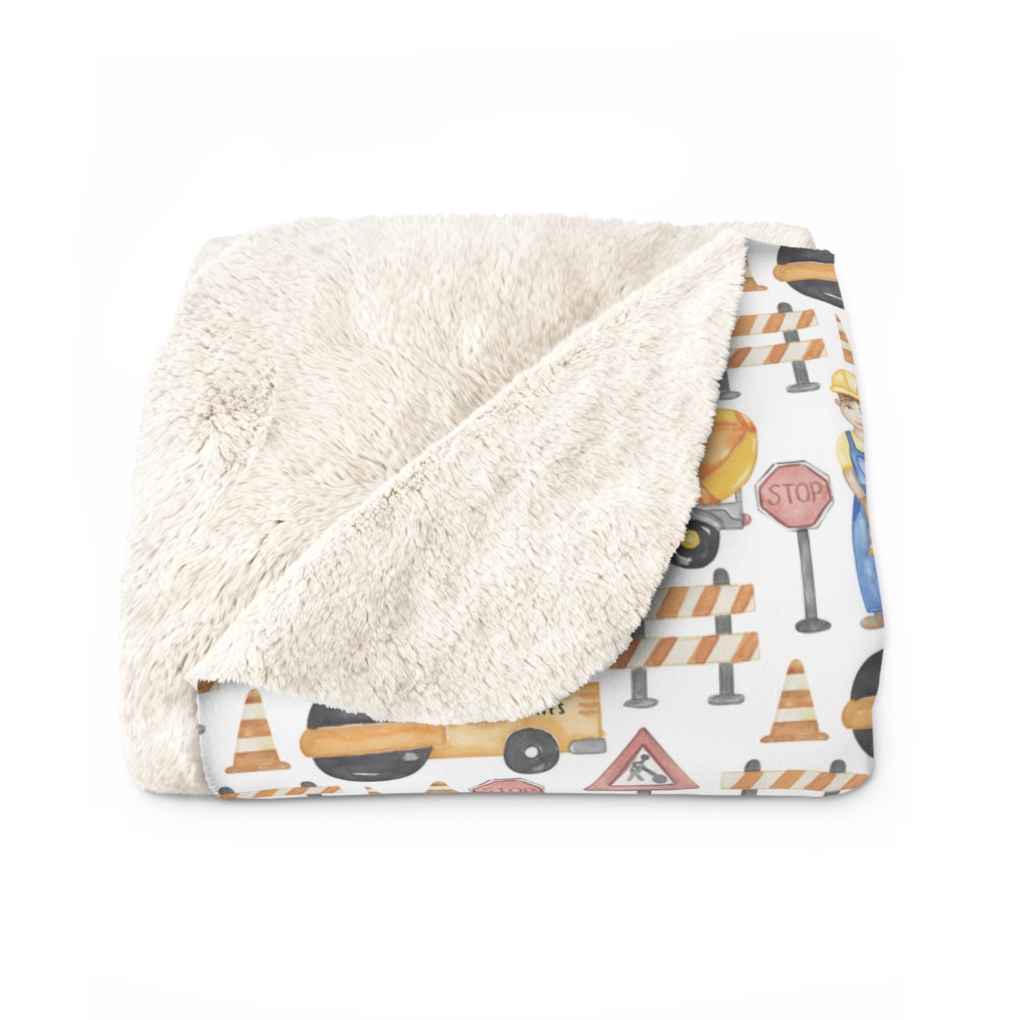 Personalzed Construction Blanket Sherpa
