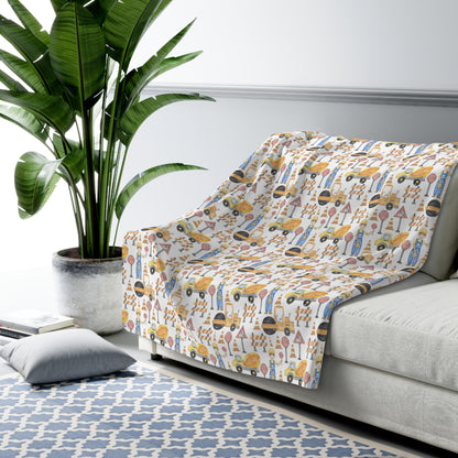Personalzed Construction Blanket Sherpa