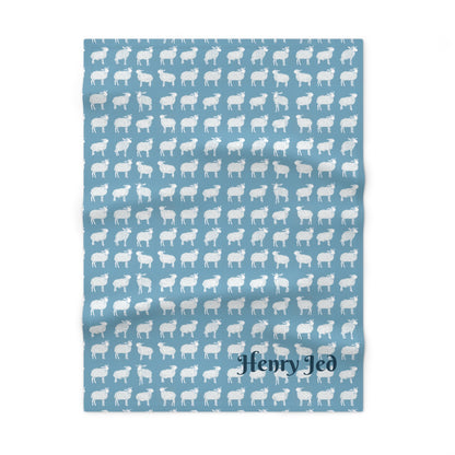 Sheep Fleece Baby Blanket
