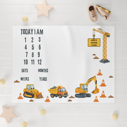 Personalised Milestone Fleece Blanket
