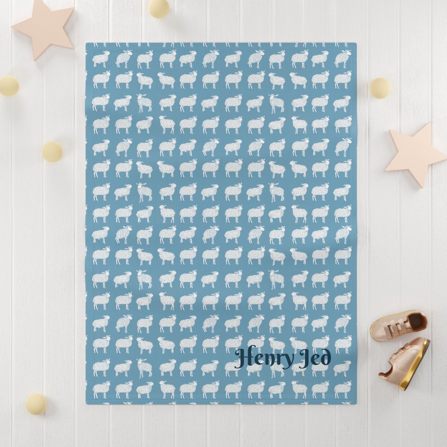 Sheep Fleece Baby Blanket
