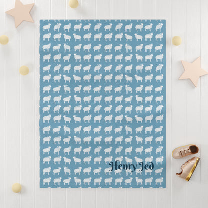 Sheep Fleece Baby Blanket