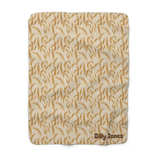 Personalised Wheat Sherpa Blanket