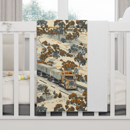 Vintage Long Hall Baby Fleece Blanket