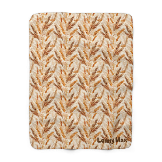 Personalised Wheat 2 Sherpa Blanket