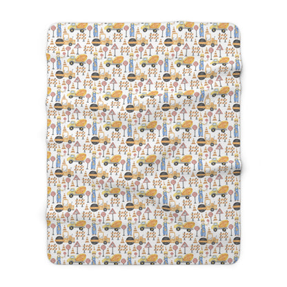 Personalzed Construction Blanket Sherpa