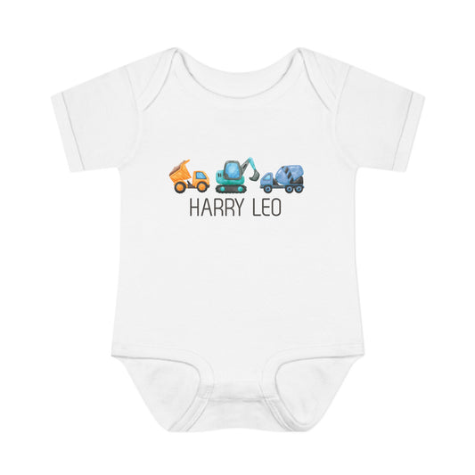 Personalized Multi Colour Construction Onesie