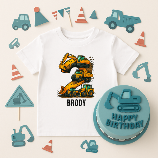 Personalised 2nd Birthday Toddler Tee
