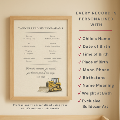 Personalised Newborn Birth Collection