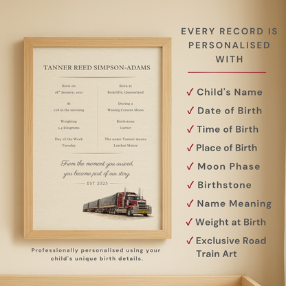 Personalised Newborn Birth Collection
